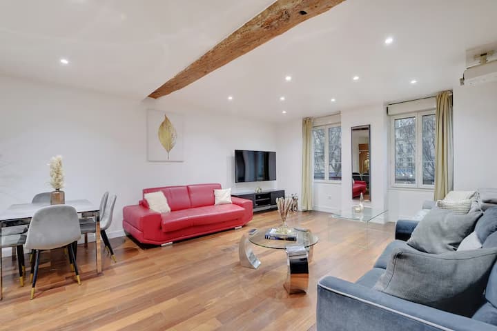 Appartement Spacieux - 4b/8p - Gare Du Nord - Saint-Ouen