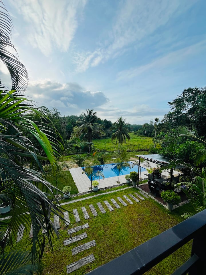 Lush Eden Villa | Pool & Paddy View In Ahangama - Sri Lanka
