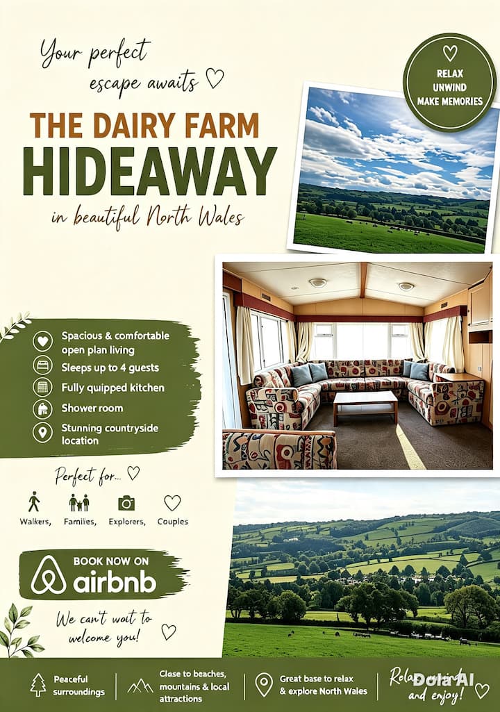 The Dairy Farm Hideaway - Abergele