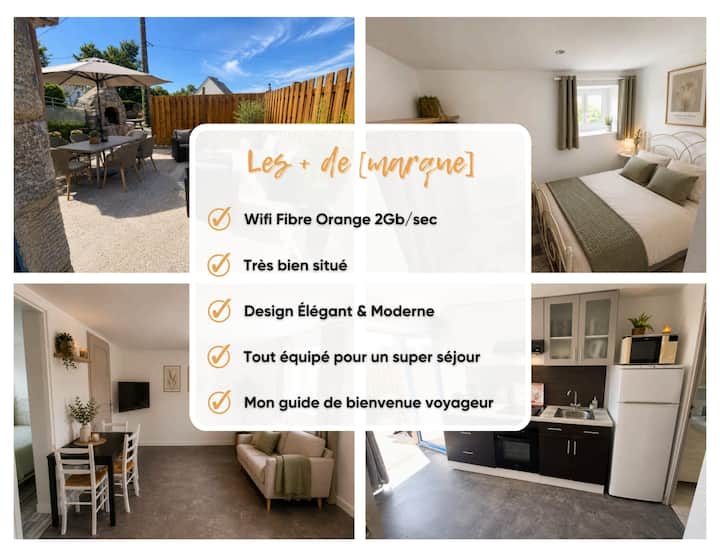 Plain-pied 4 Pers Terrasse 40m² & Wifi Ambon - Ambon