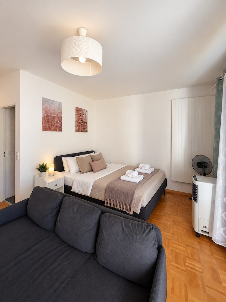 Modern Studio With Private Balcony Near The Lake - Ginebra
