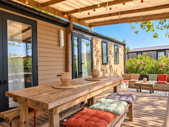 L'alma Mobil Home Camping 5* Piscines & Plage - Salses-le-Château
