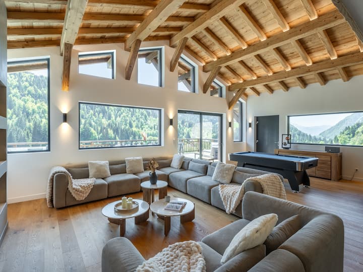 Chalet Luxueux Avec Parking - 12 Pers. - Les Gets