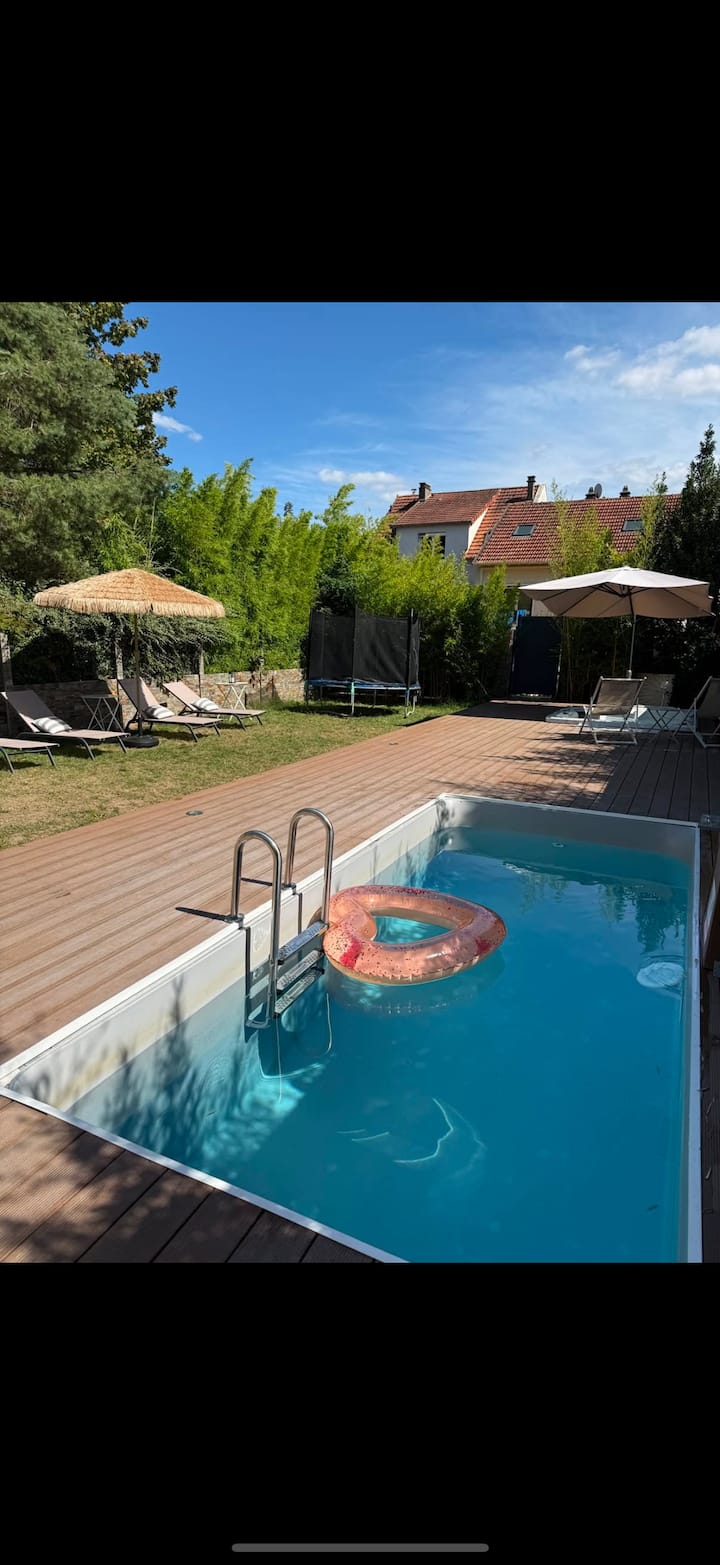 Duplex Cosy En Maison Avec Piscine & Jacuzzi - Arpajon