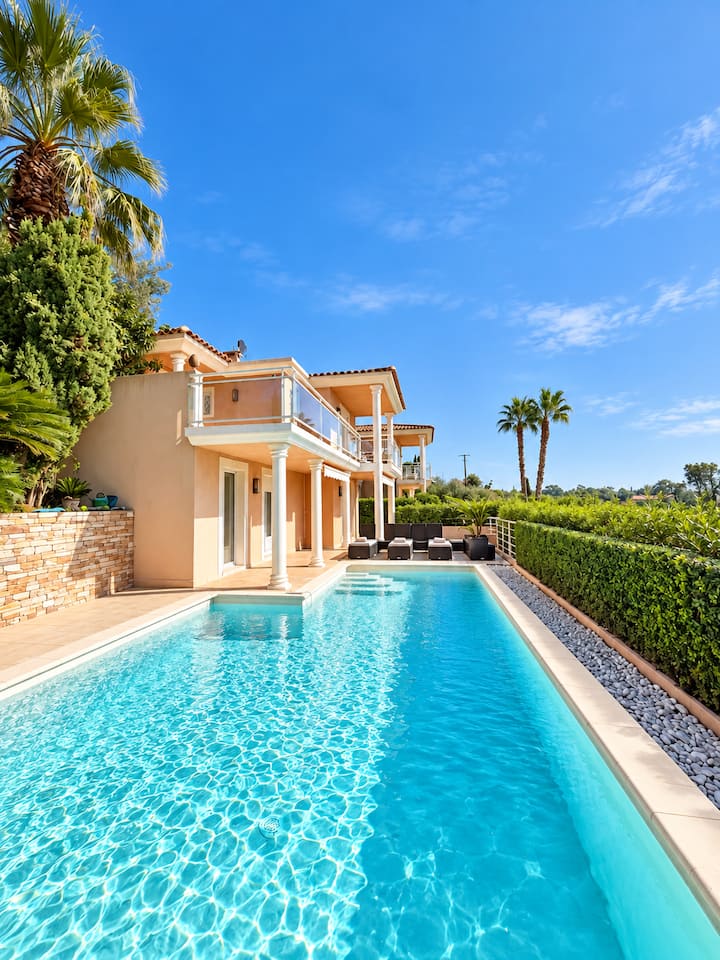 Villa Moderne 3 Chambres - Piscine & Vue Mer - Mandelieu-la-Napoule