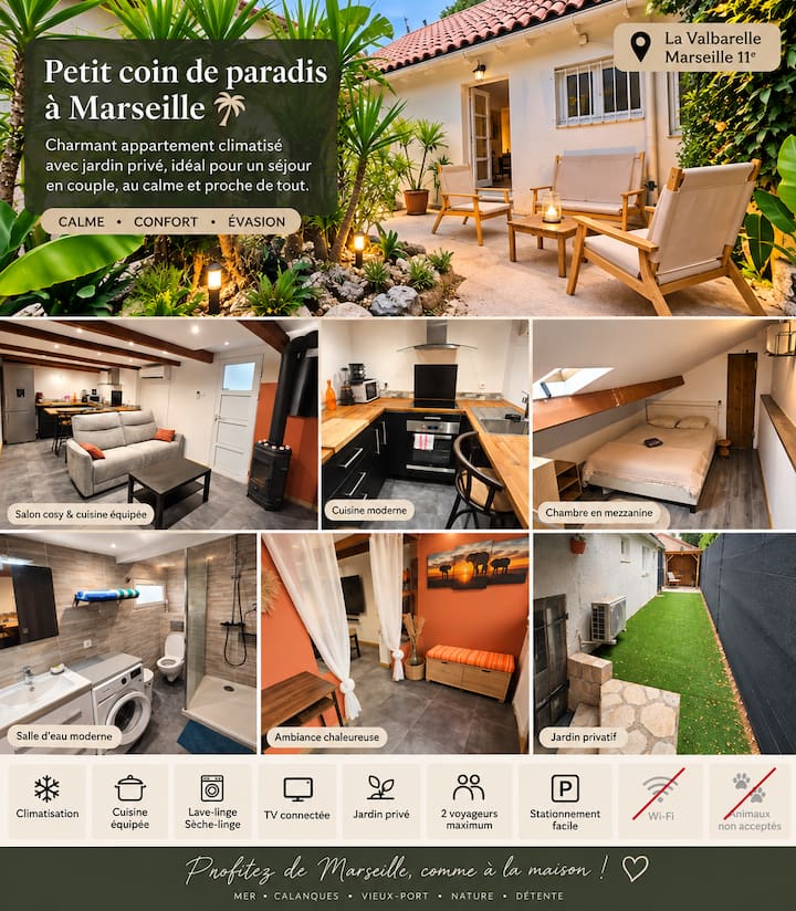 Le Petit Marseillais Avec Jardin Privé. - Marseille