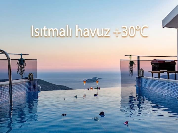 Isıtmalı Havuz Kaş Kalkan Antalya - Kalkan