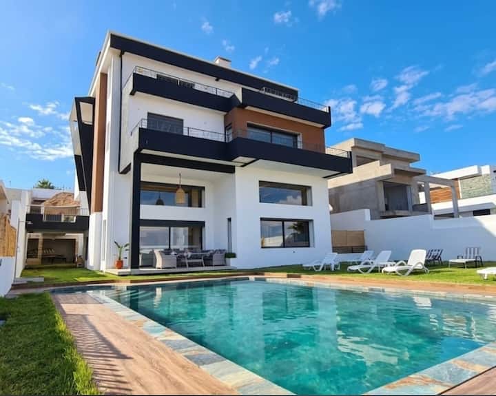 Villa Rochal 6 Suites, Piscine & Vue Mer - Agadir