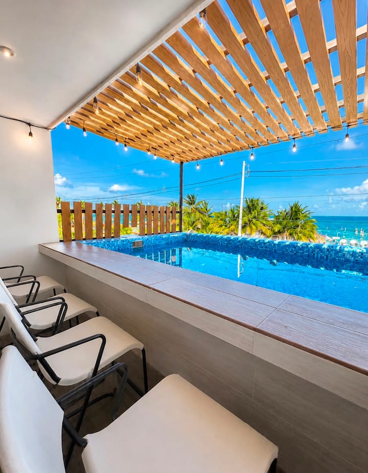 Casa 7 Recamaras Con Alberca Frente Al Mar - Cancún