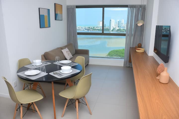Vista Mar - Flat Parque Do Cais 1210 - Recife