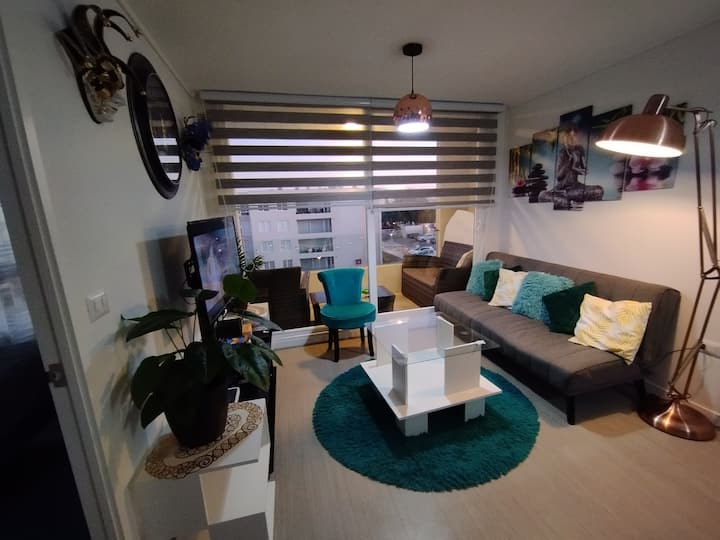 Acogedor Departamento 2d/2b Con Terraza Y Piscina. - Elqui