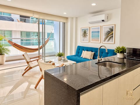 Luxury 1BR | Rooftop + Pool with ocean view + Gym