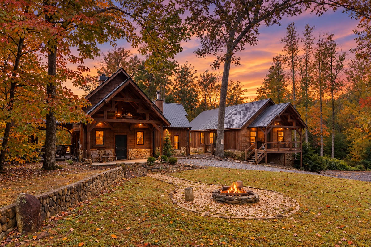 Blue Ridge Dual Cabins-Sleeps 14-Big Yard + Pets - Houses for Rent in ...