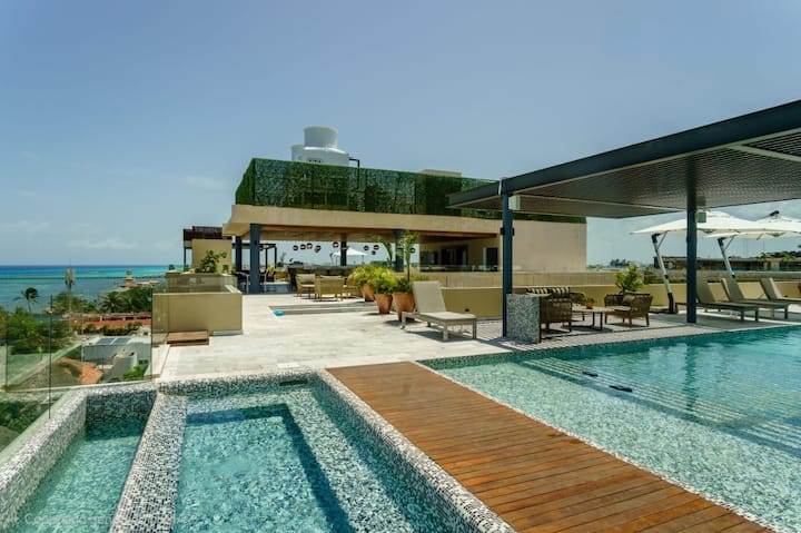 2br Vista Al Mar | Rooftop & Jacuzzi - Mexico