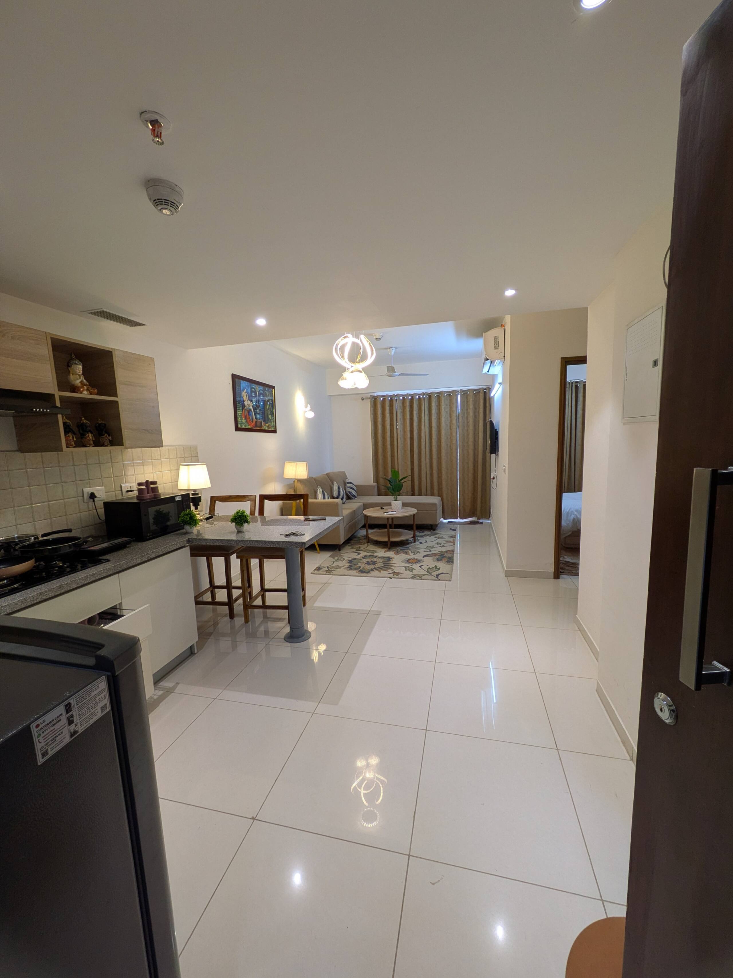 Open-plan kitchen and living room