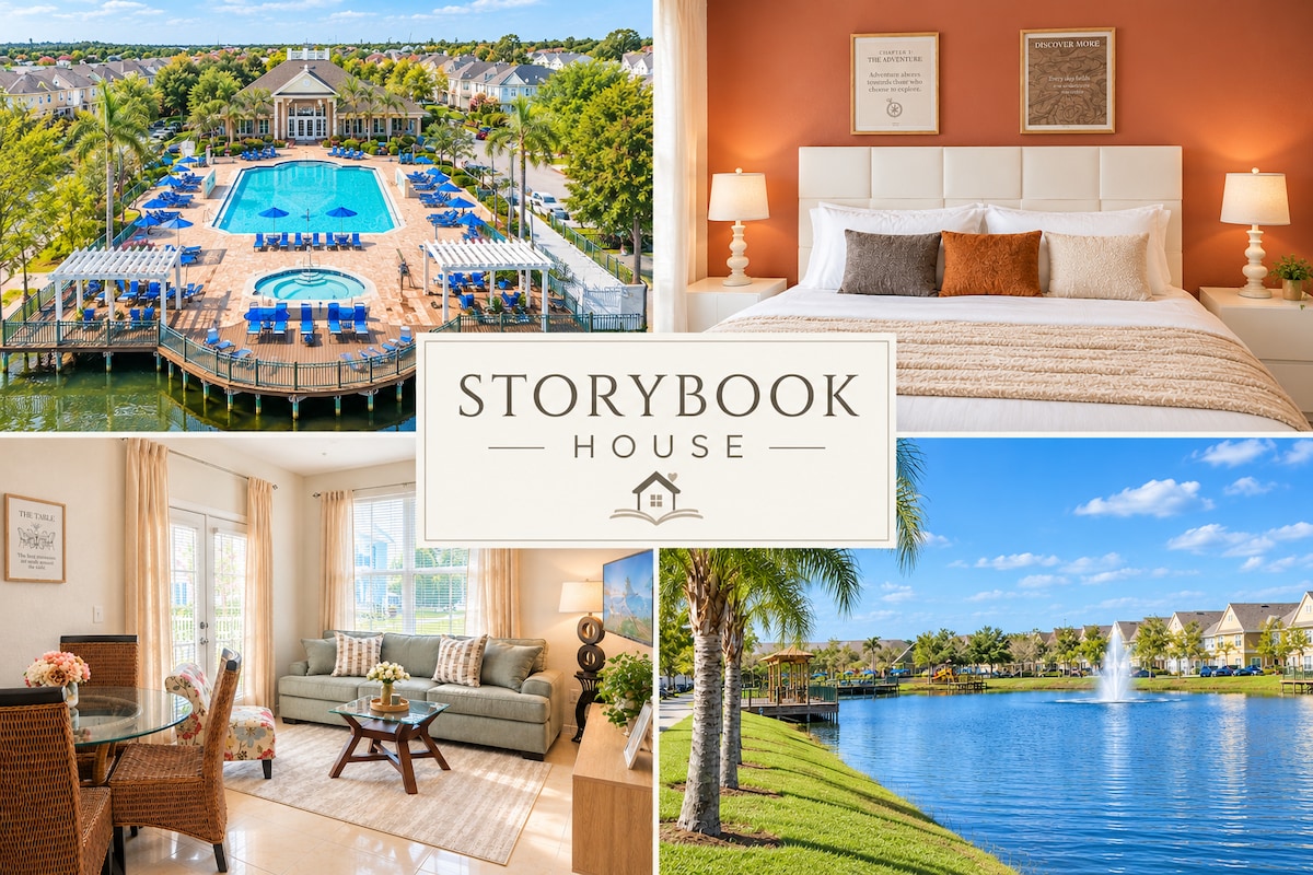 Storybook House | 4BR Disney Area Retreat with private bathtub in Orlando