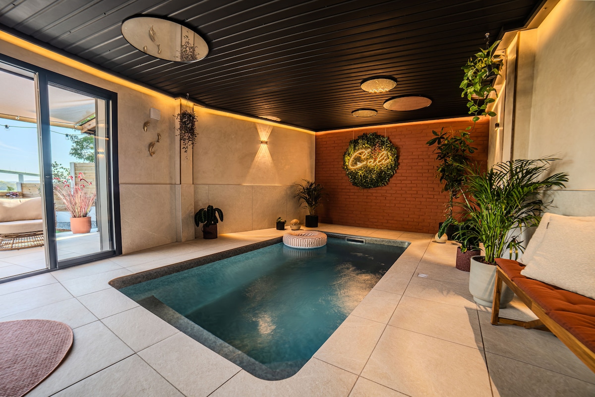 Cali Maison avec Piscine intérieur et Sauna