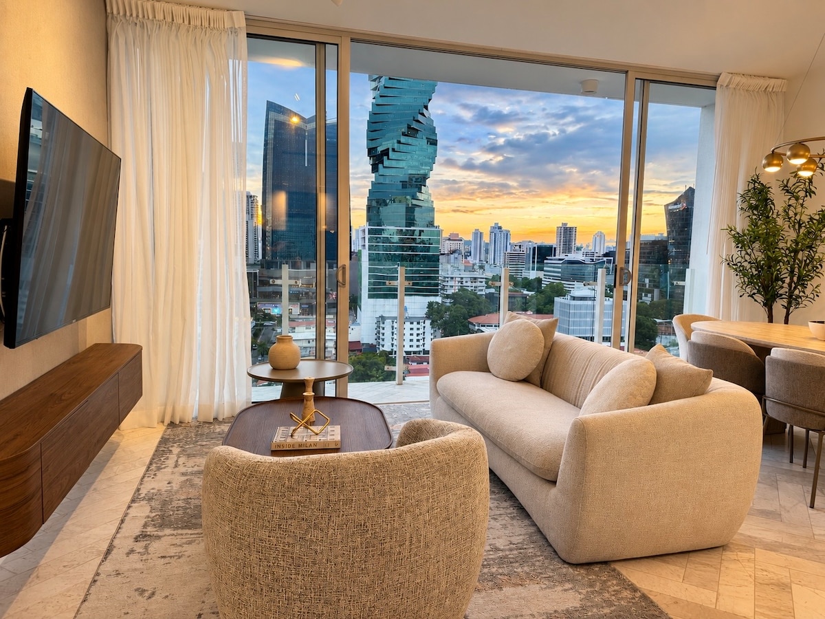 3-Bedroom Apartment with Views, Wanders & Yoo with private bathtub in Panama City
