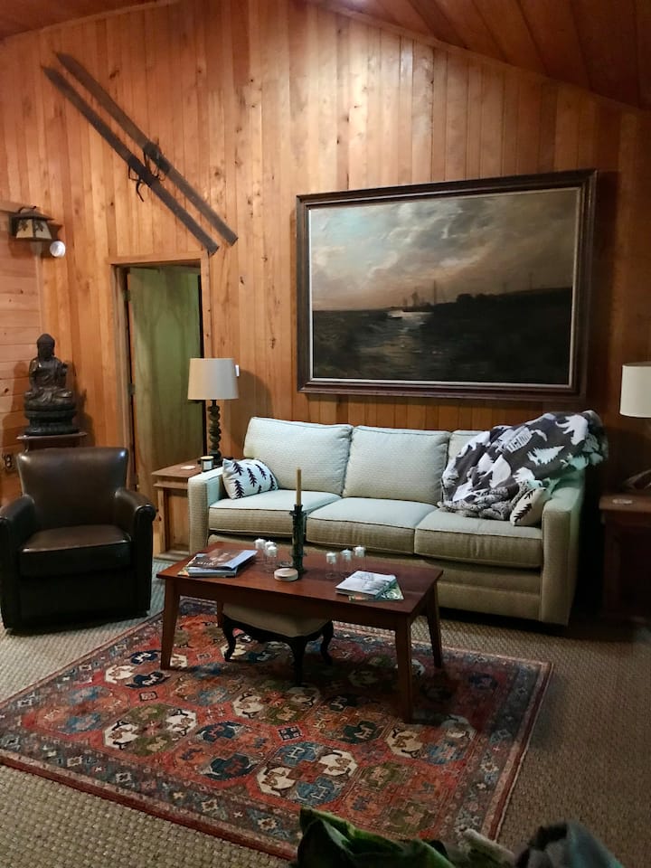 Blue Fire Trail Secluded Log Home with Fire Pit & Forest Trail - Cabins for Rent in ...