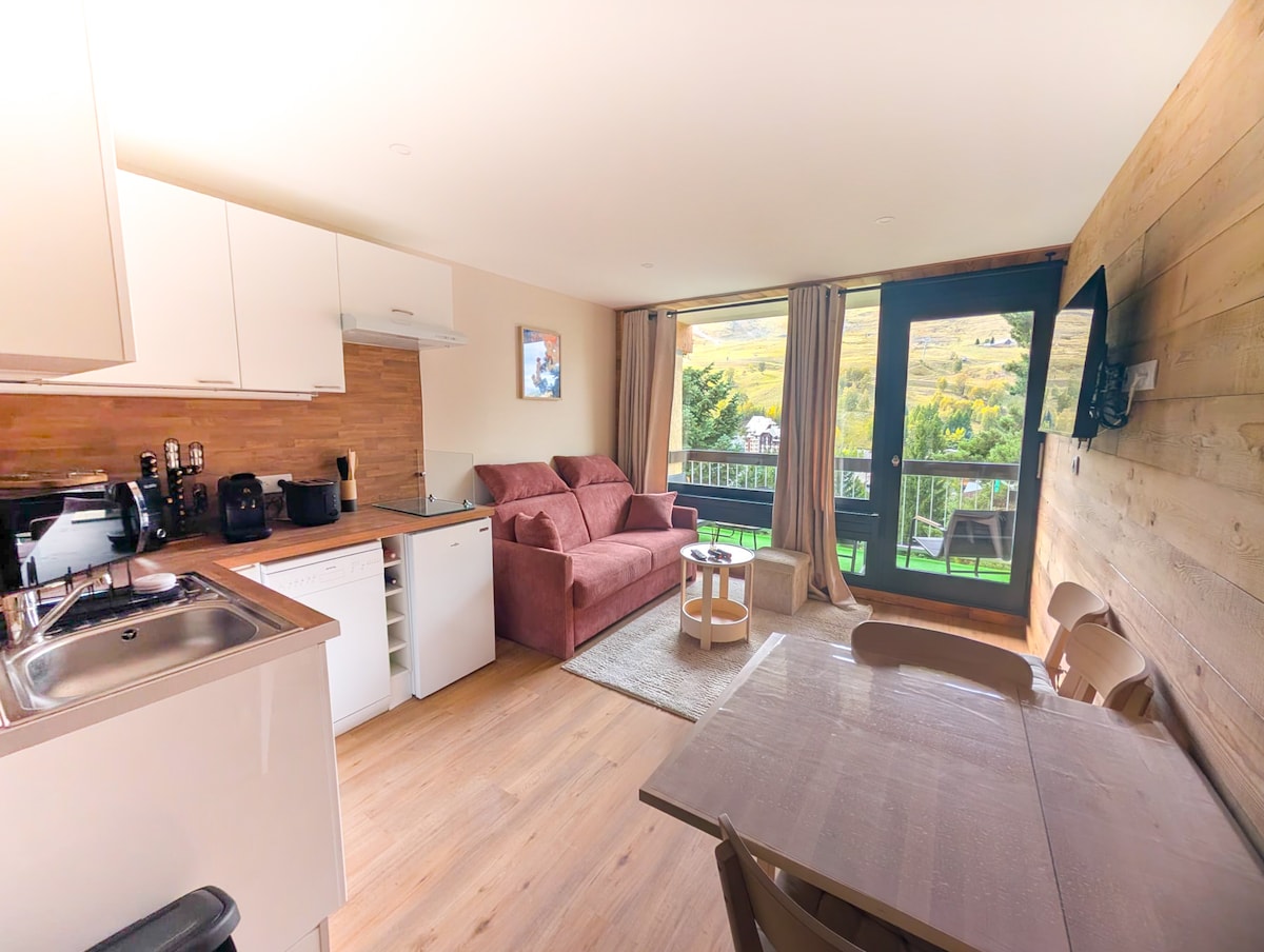 La Vallée Blanche — studio rénové 4 personnes aux 2 Alpes, pied des pistes — photo 2