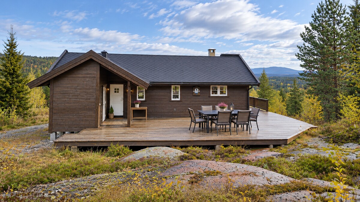 Modern cabin with views and mountain tranquility at Skrim - Cabins for ...