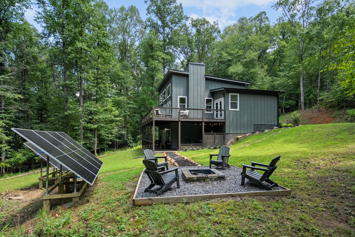 Hidden Haven - Secluded cozy & private pond! - Cabins for Rent in Blue ...