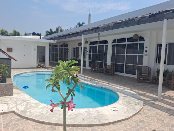 Single Host Apartment, kitchen and pool, one block from the beach - Apartments for ...