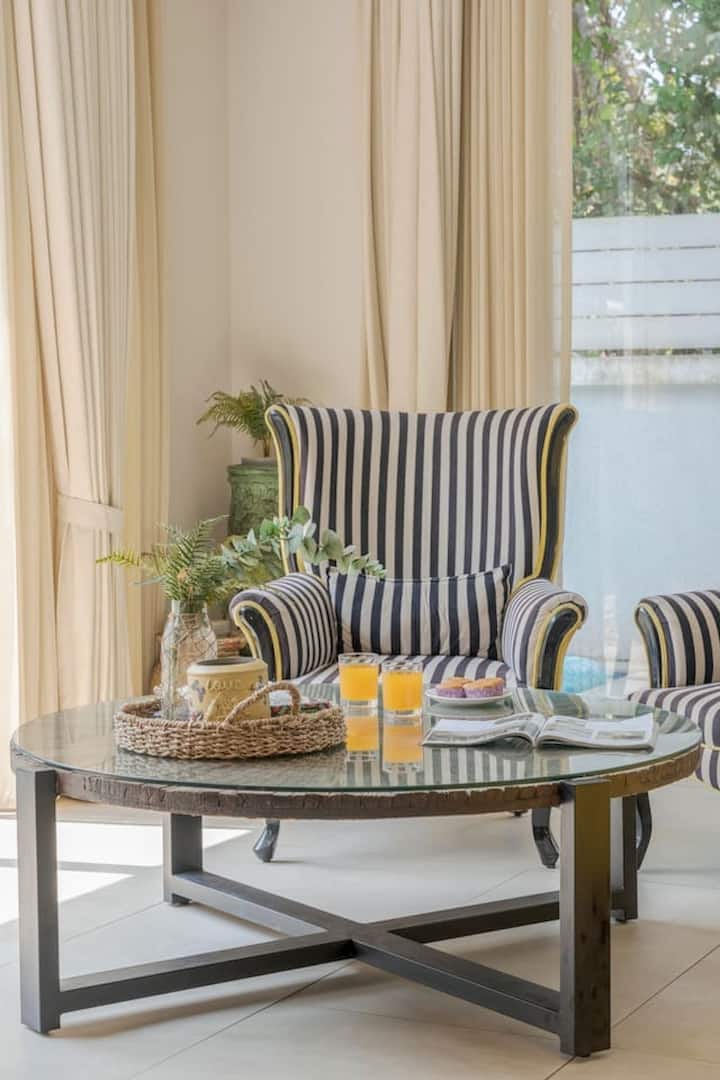 Enjoy comfort and style in our chic reading nook