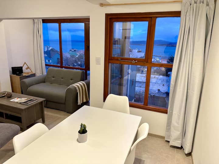 Beagle Cook Apartment - View of the Beagle Channel and the mountains - Apartments ...