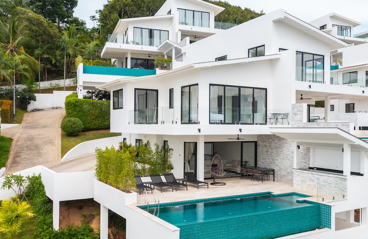Infility Pool Villa Emilia · 3BR Sea View Infinity Pool, Bophut - Houses for Rent in ...