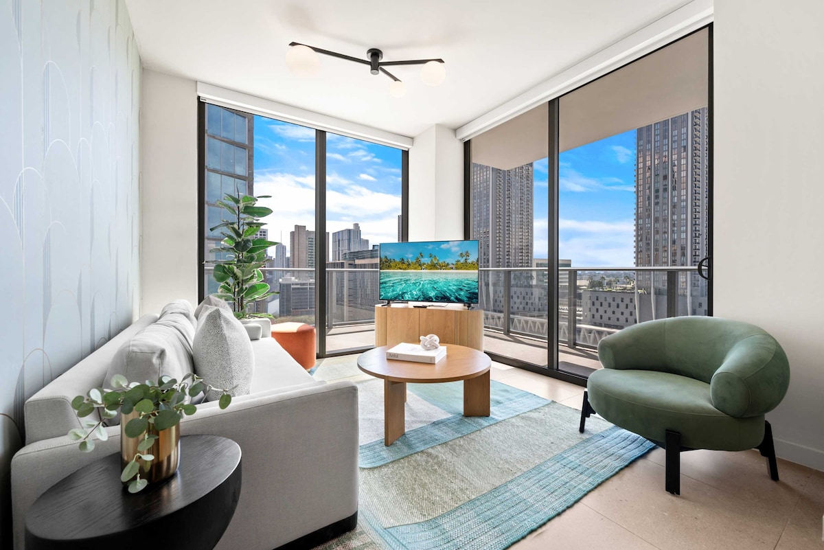 The Crosby Downtown 2BR Balcony & City Views with private bathtub in Miami