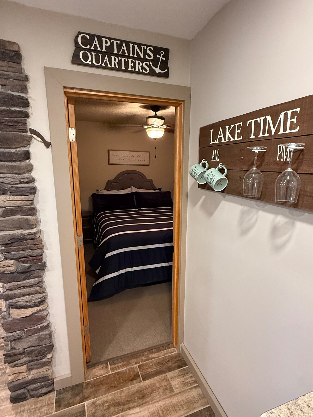 Captain’s Quarters Lake front escape