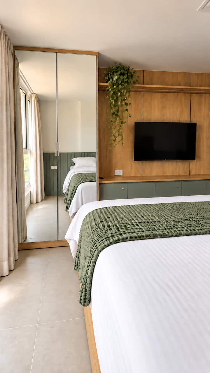 Flat administrado pela Living: Flat com vista mar no centro de Porto de Galinhas