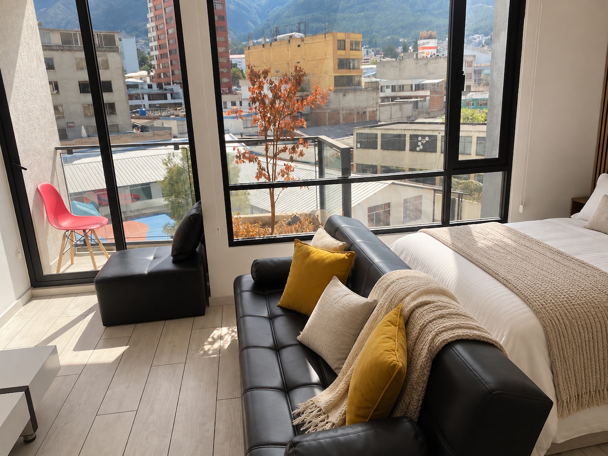 Wi-Fi, gym, La Carolina Deluxe Suite - Apartments for Rent in Quito ...