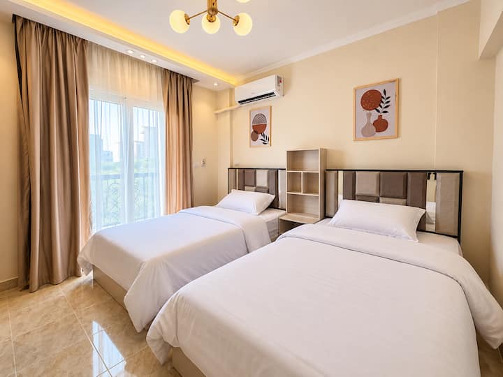 Bella 3 BDR Apartment In Rehab City: Bedroom 2