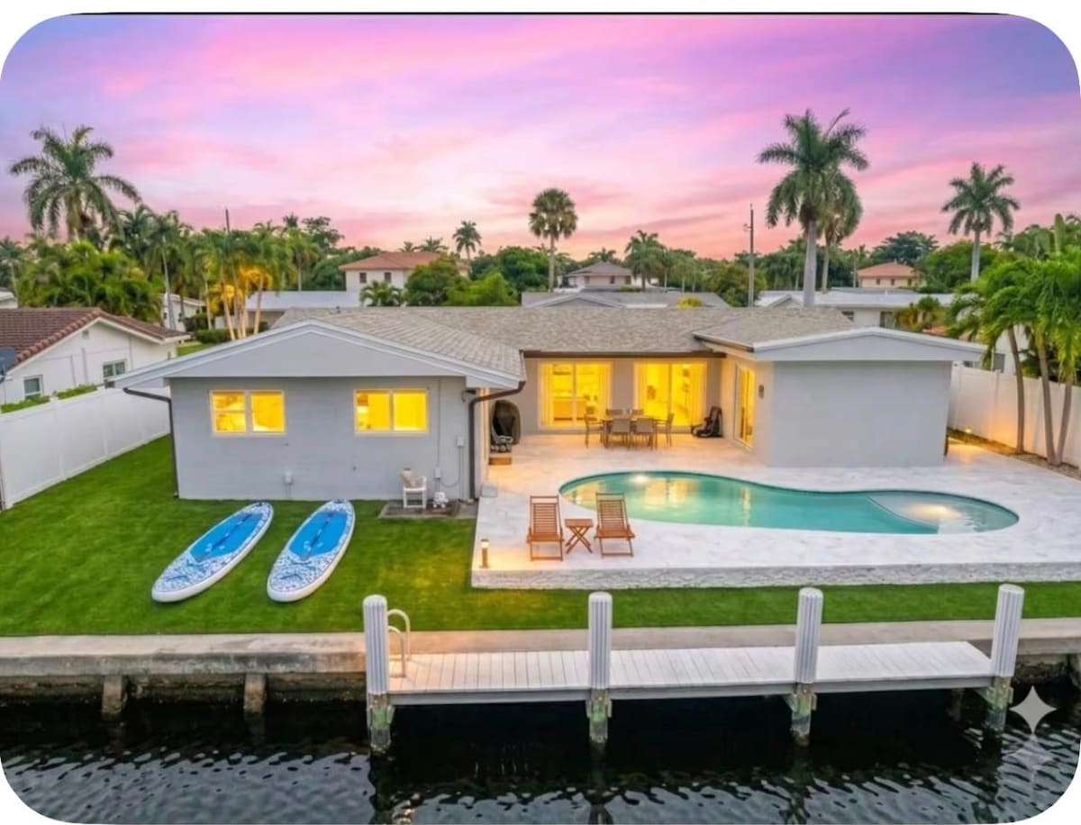 Fort Lauderdale | Heated Pool | Dock & Beach 10m - Houses for Rent in ...