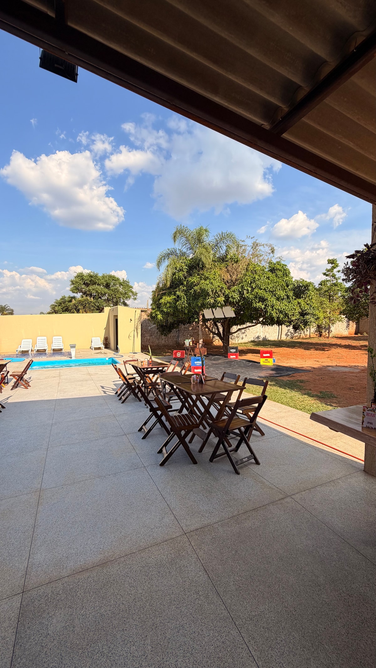 Pleasant space for relaxing or partying. - Farm stays for Rent in Novo ...