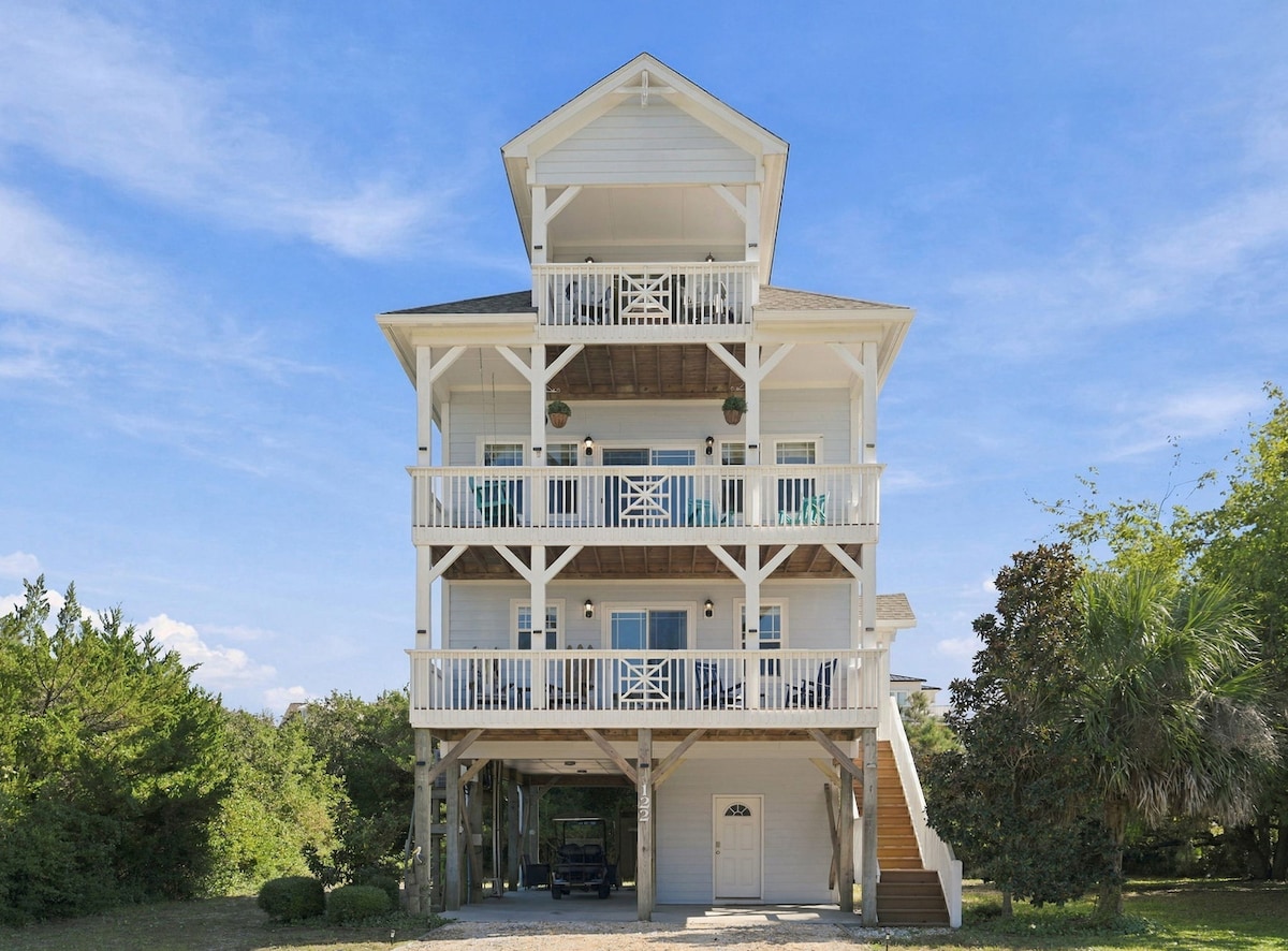 Topsail Island Escape | Golf Cart & Ocean Views! - Houses for Rent in ...