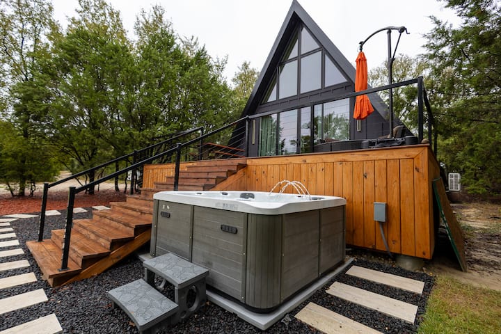 A-Frame | Hot Tub, Pickleball & 5 Private Acres - Cabins for Rent in ...