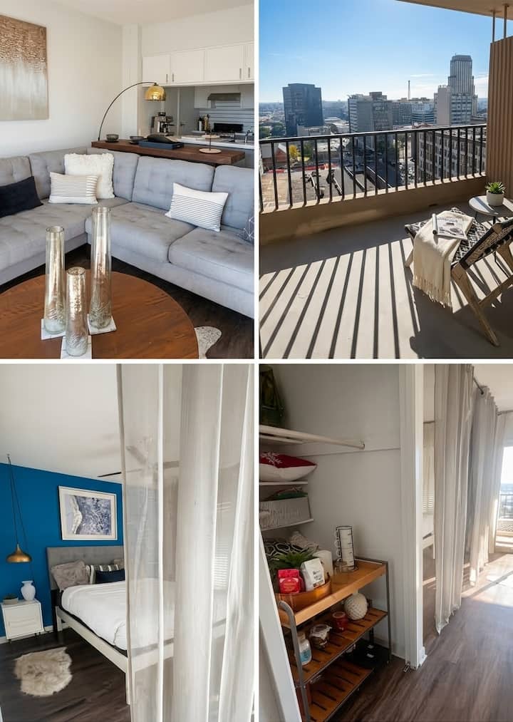 Exec High-Rise Haven- Private Balcony & City Views - Apartments for ...
