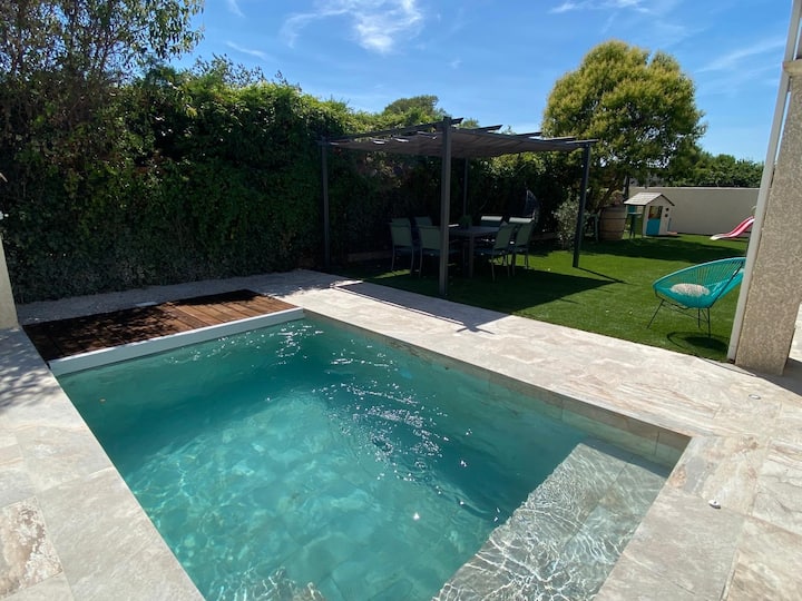 Villa Conviviale Aniane 100m2 Avec Piscine Et Spa - Languedoc-Roussillon