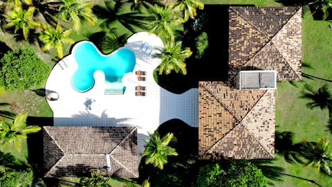 Beautiful house on the beach.