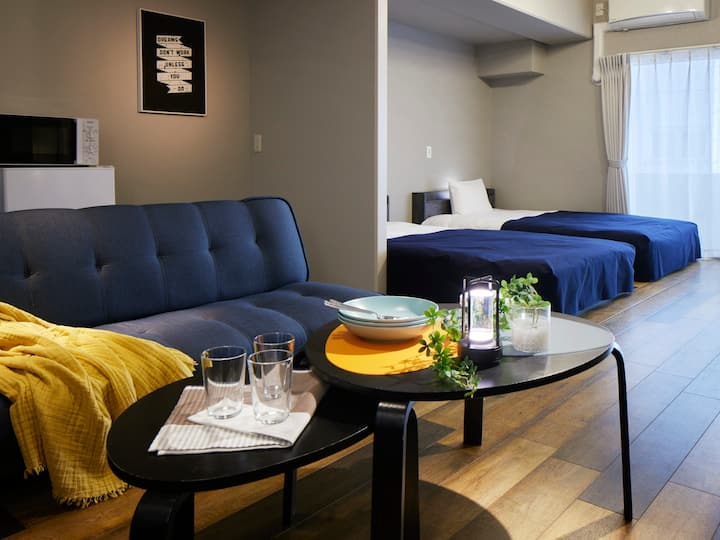 キッチン付きアパートメントホテル｜42㎡｜最大6名 - Osaka