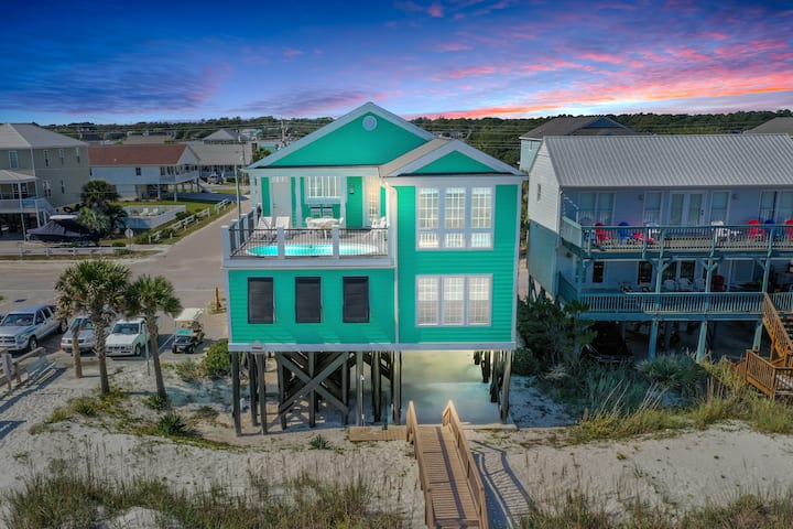 Oceanfront Private Pool On Deck - Murrells Inlet Beach