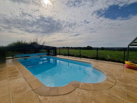 Breton house with character & heated pool