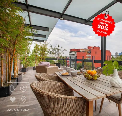 Condesa | Amazing Pent House | Private Rooftop