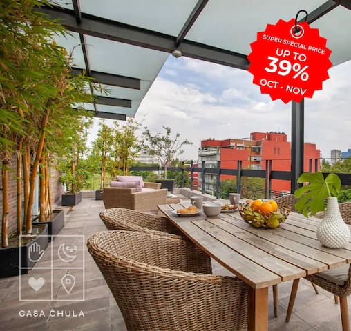 Condesa | Amazing Pent House | Private Rooftop