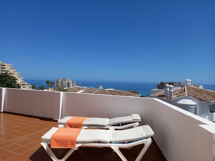Al Lado Playa 3 Dorm 100 Mts. Terraza Vistas Mar. Wifi Internet - Benalmádena