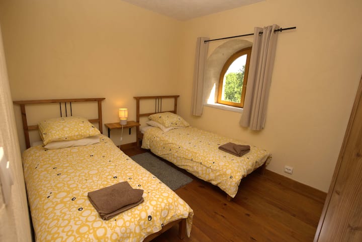 The twin bedroom