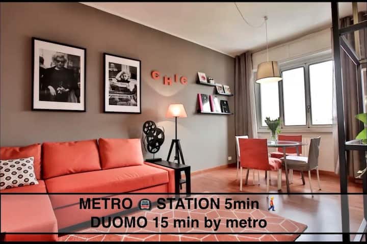 Orangechic - Only 15 Minutes By Metro From Duomo! - Milão